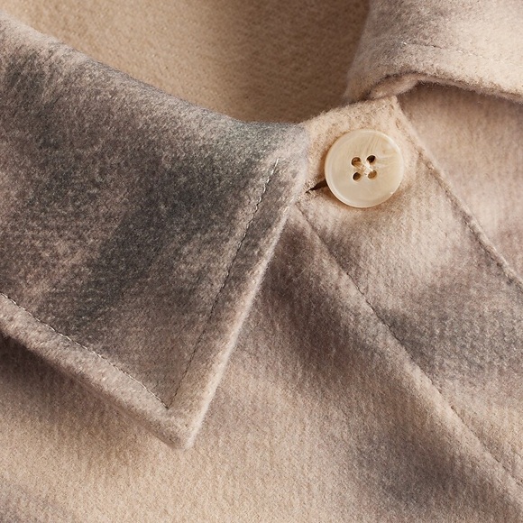 Express Printed Brushed Twill Shacket - Picture 5 of 9